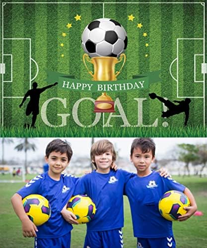 Soccer Happy Birthday Backdrop dekoracije Soccer Happy Birthday Banner Soccer Birthday Photo Background