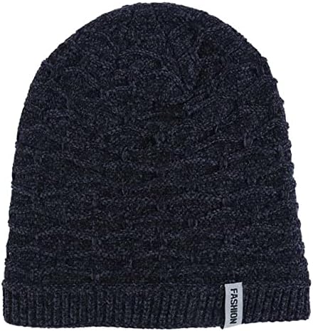 Muška šešica topli Chunky kabeli pleteni kape, mekani rastegnuti debeli slatka pletena kapa za hladno vrijeme