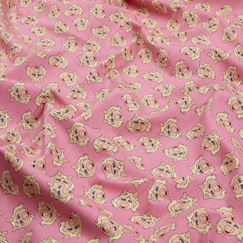 Disney Muppets Miss Piggy Pink, tkanina za prošivanje pored dvorišta