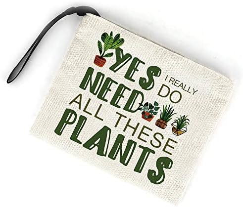 Jztco Plant Lover Pokloni, Pokloni za ljubitelje biljaka Žene, Pokloni za žene biljke, pokloni za mame biljke, torba za šminkanje torbica putna torba toaletna torba Stoner pokloni za prijatelja-da, zaista mi trebaju sve ove biljke