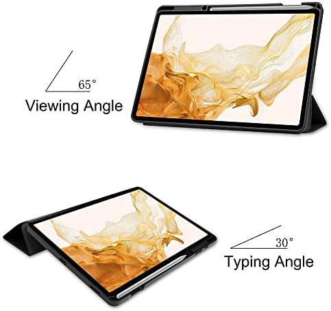 Chitom Galaxy Tab S8 + / S7 FE / S7 Plus Case sa S7 HOLDER [SM-X800 / X806 / T730 / T956B / T970 / T975] - Šoktna futrola za sadržaj za Samsung tablet S8 + 2022 / S7 FE 2021 / S7 Plus 2020 12.4 , Cvjetni list 3