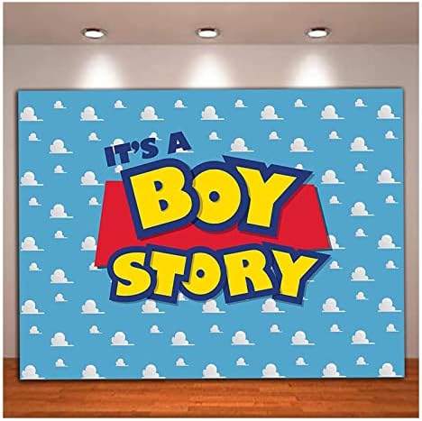 Cartoon Boy to je priča fotografija pozadina Rođendanska zabava fotografija pozadina plavo nebo bijeli oblaci
