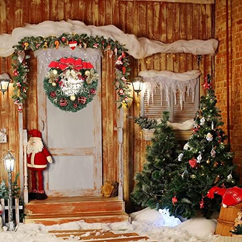 Zhierpius božićni vijenac, novogodišnji poklon božićni vijenac vrata vijenca za božićni ukrasi zidni prozor