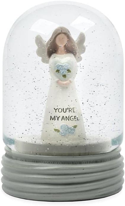 Bucket Clossom Graciozan osjećaj - SnowGlobe u obliku kupole - Ti si moj anđeo, 5-inčni visina, 3,25 inčni