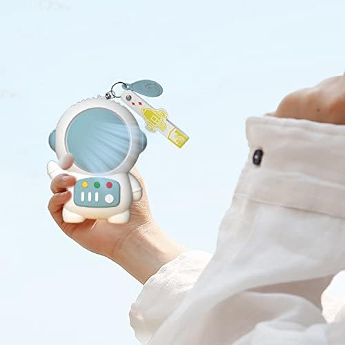 Cartoon astronaut ventilator za ventilator prijenosni slatki mini USB punjivi ručni ručni listovni mali