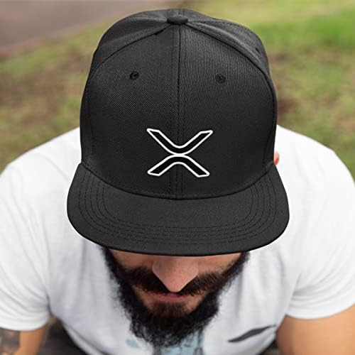 BustedTees XRP logo mrežasti šešir za ležernu odjeću - bejzbol kapa za muškarce prozračna mrežasta traka za leđa Podesiva Snapback traka