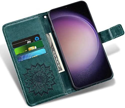 Asuwish futrola za telefon Samsung Galaxy S23 Plus / S23+ 5G 6.6 novčanik sa kaljenim staklom Zaštita ekrana
