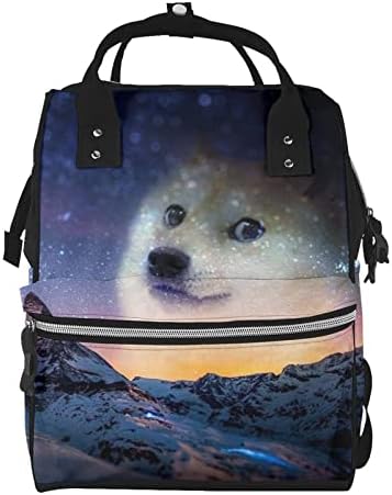 Ruksaci koji mijenjaju pelene za mamu Funny-Doge-Emoticon-Shiba-Inu-Galaxy putni torbe za torbe za ručni