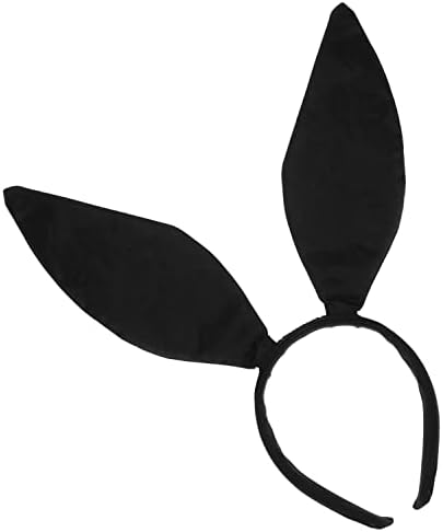 LKQBBSZ Black Bunny traka za glavu Uskrs zec uši traka za glavu Fluffy Bunny uši trake za glavu rođendan Halloween Party Favors