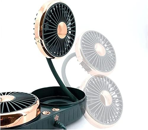 伟 祥 Mini električni ventilator, 3-stupanj, 5-sečivo, 360 ° okretni USB ventilator, auto pretinac, vanjski