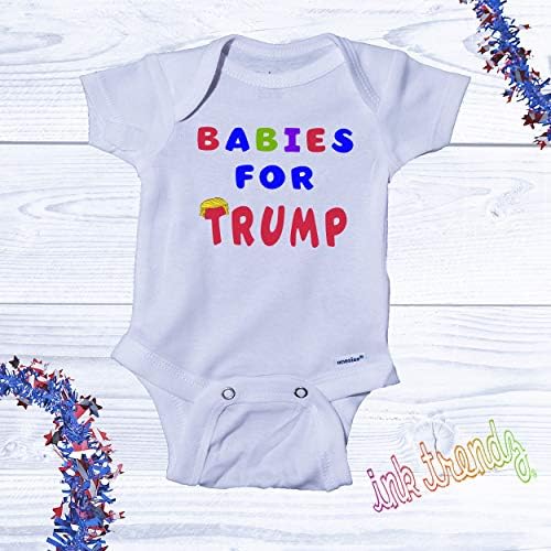 Thente Trendz bebe za Trump Oneie®, Trump Baby Oneie®, Trump Baby unisex majice, maga baby majica Trump