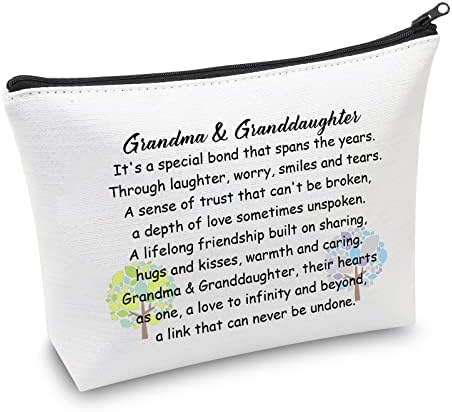 CMNim bake i unuke Pokloni šminke za šminku Bager GrandDeught Pokloni od bake GrandDok rođendan kozmetička torbica za putoku