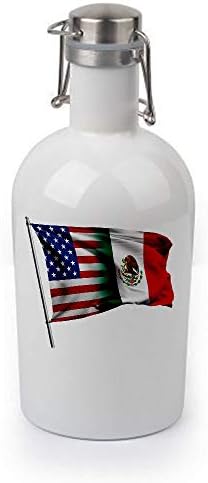 Exprestbest 64oz Grobler - zastava Meksiko - Mnogo opcija