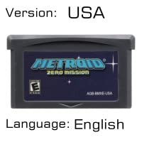 Klasične retro igre Kartridž kartica za Game Boy Advance GBA SP GBM NDS NDSL engleski-Zero Mission USA ENGLISH
