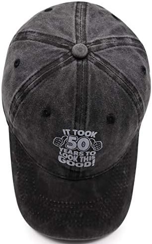 Splash Brothers prilagođena bejzbol kapa za 50. rođendan, trebalo je 50 godina da se pogleda ovaj dobar šešir za vezenje za žene i muškarce