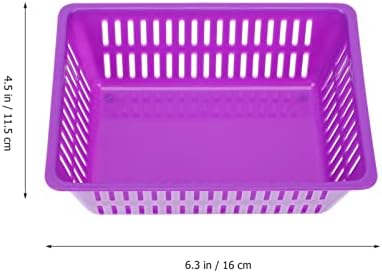 Cabilock bombona za skladištenje 10pcs plastična kupaonica košare za skladištenje košara za pohranu male tkanje košare za kolekciju kovanica za prikupljanje kaiša