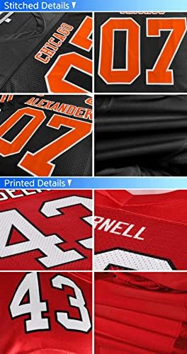Prilagođeni nogometni dres za muškarce / žene / mlade, mrežaste nogometne majice Personalizirajte šibljeni broj imena tima