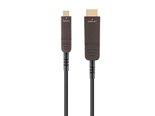 MONOPRICE USB 3.1 TIP-C DO HDMI VIDEO KABEL - 30 stopa - crna | 4k @ 60Hz, vlakno optičko, AOC, prenosi