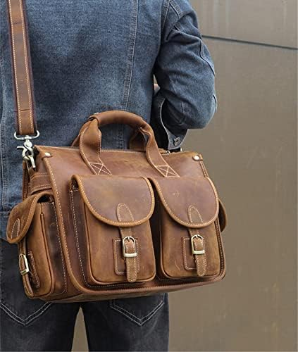 CCBuy torbe za muškarce kožna muška torba za 14 inčni laptop torba za laptop kožna torba za muškarce za