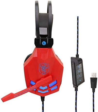 Raxinbang slušalice Gaming slušalice, USB slušalice za PS4 PC 7.1 Surround zvuk poništavanje buke nulti