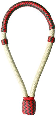 R valovi bosalski pleteni sa sirovim kožom u dizajnu crvenih i crnih streapa