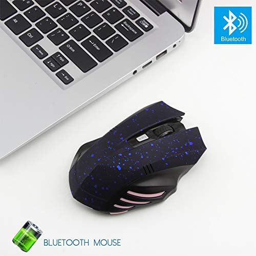 Bluetooth 3.0 bežični miš, ergonomski prenosivi miš za igranje tihi punjivi optički veliki miševi sa 6 dugmadi