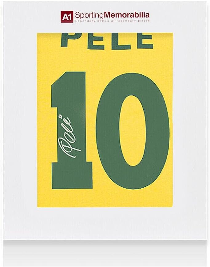 PELE potpisan brazil majicu, broj 10 - Poklon kutija Autograph dres - nogometni dresovi