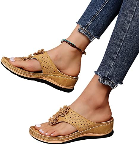Sandale za žene Ortopedske papuče za hodanje sa lukom potpornice protiv klizanja prozračne cipele Vintage