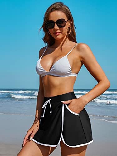 ATTRACO ženska podijeljena suknja za plivanje visokog struka Sportsko kupaći kostim s bočnim džepom