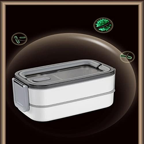Aloncebwh bento kutije kutije za ručak od nehrđajućeg čelika Bento kutija dvostruka odjeljka kutija za pohranu