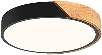 Vikaey Modern 6 Prsteni LED stropna svjetlost i crna zatamnjena LED svjetlo za vodu (11.8 )