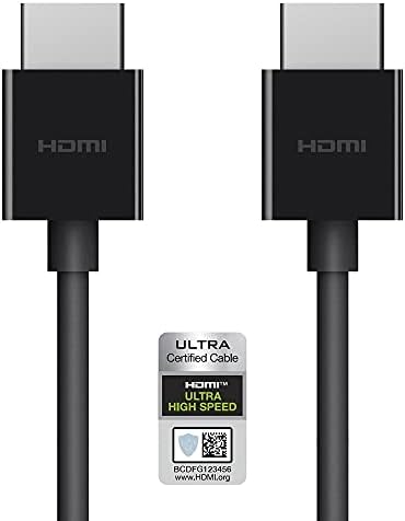 Belkin Ultra HD HDMI 2.1 kabl 6.6 FT/2M, 4K HDMI kabl Ultra velike brzine, 48GBPS HDMI 2.1 kabl - Dolby