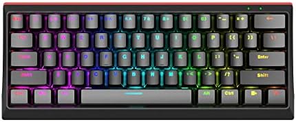 MARVO Scorpion KG962-UK USB mehanička tastatura za igre sa crvenim mehaničkim prekidačima, 60% kompaktan