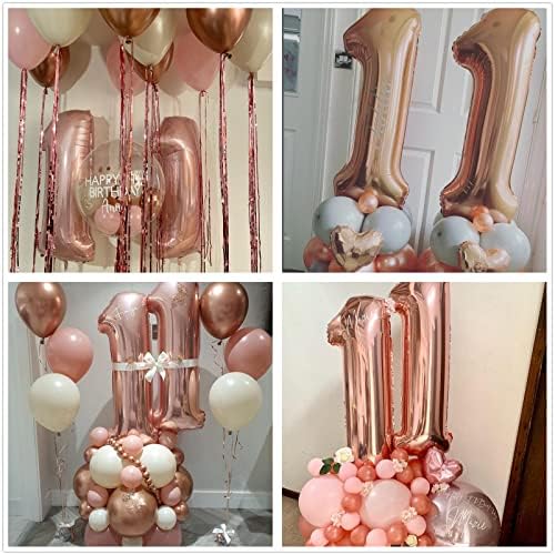11. rođendanski ukrasi za djevojčice za zabavu-Confetti Latex balon, folija Mylar Star, Tassel Garland,