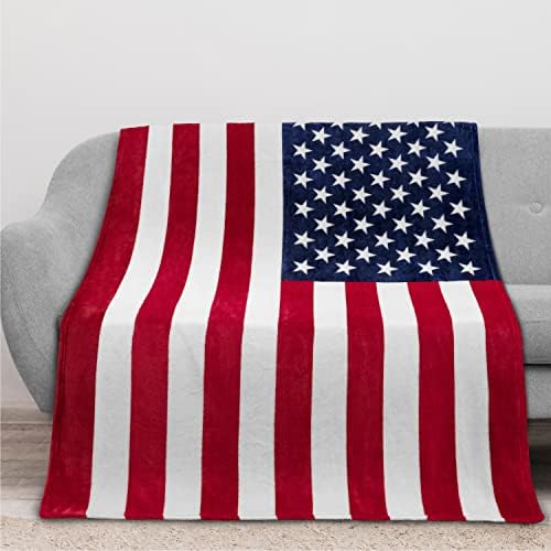 Pavilia američka zastava Patriot Bobet - Američka državna zastava baca za kauč za kauč, mekani mikrofiber