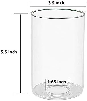 Zamjena staklene hladovine Staklene sjenilo Staklo stakla globusa sa 1-5 / 8-inčnim hlačem učvršćenja za staklenu svjetlu za privjesak za svjetlosni luster