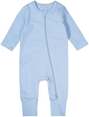 Naučite Leanbh baby Boys Girls Bezbedinstvene pidžame 2 puta patentni patentni rukav rukav rukav s viskozom