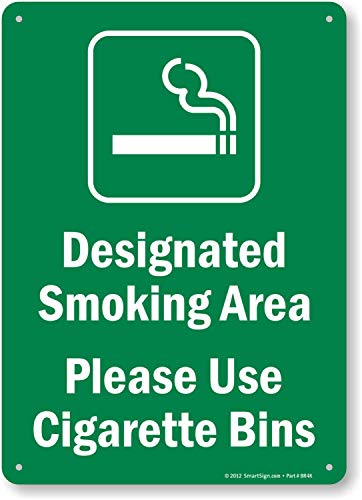 Smartsign Promjena za pušenje, molimo koristite znak cigarete znak | Plastika 10 x 14