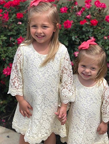 QMISLG Girls Clower Haljine Haljine za uskrsnu haljinu Baby Vintege Cvjetni specijalni prigodni haljina