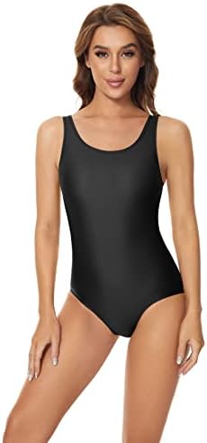 Speerise Women Neon Plus size Tummy Courmuit Bodysuit, jednodijelno Letard bez rukava za plivanje Gimnastics