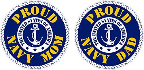 Ponosni roditelji mornarice - američke oružane snage Vojna pomorska snaga | Navy Ponosni naljepnica za naljepnice