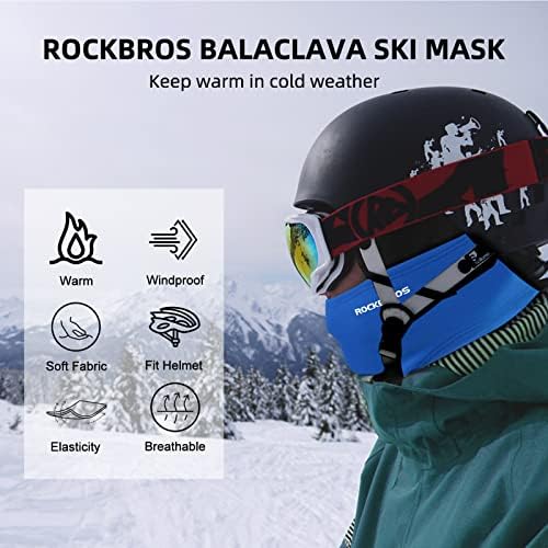 ROCKBROS Balaclava skijaška maska za hladno vrijeme za muškarce otporna na vjetar termo zimska maska za
