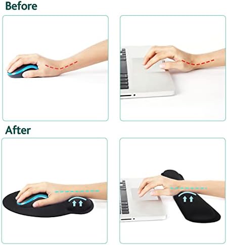 Naslon za zglobove na tastaturi i podloga za miš sa setom za oslonac za zapešće, g JGOO Memory Foam ergonomska