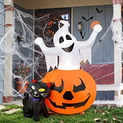 Hopoco 5 FT Halloween Gullsables Sablasni bundevi i vještica Crna Combo Dekor na naduvavanje, Halloween