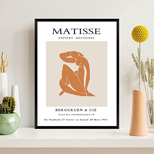 Matisse zidni umjetnički paket, Matisse Poster NEURAMLJEN, danski pastelni dekor sobe, Henri Matisse štampa