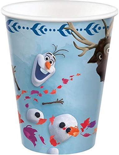 Disney Frozen 2 papirnate čaše - 9 oz. Multicolor paket od 8