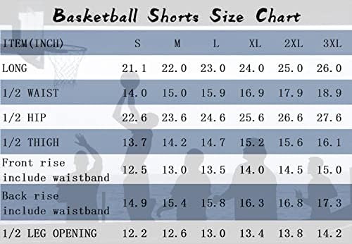 Li Hanton Muške košarkaške šorc sa džepovima Elastični struk Atletic Teretana Trčanje vježbanja Brze suhog