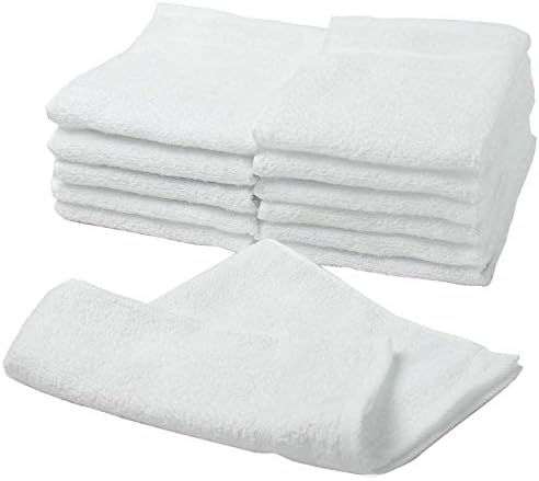 Mukotowel Oshibori ručnik, posuđe, senzu, ručnik za lice, tanak, set od 12 ručnika, bijeli