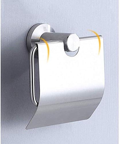 WSZJJ metalni toaletni držač za držač za toaletni čelični čelični čelik-montiran za toaletni papir, vlasnik tkiva za šumovi i kupaonicu