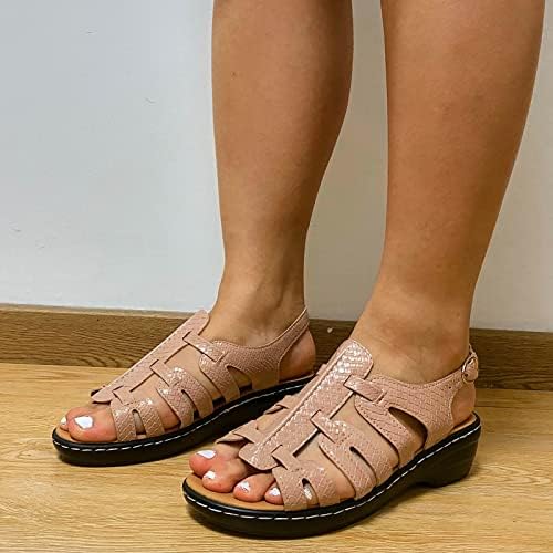 Ženske cipele Modne udobne šuplje prozračne posude za petu sandale za žene Sandale zatvorene nožni prst